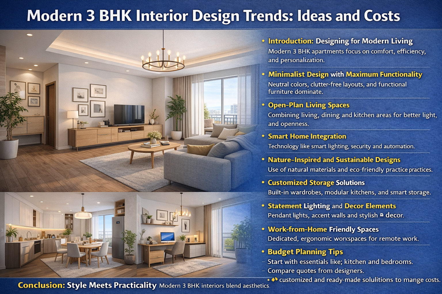 Modern 3 BHK design trends explained