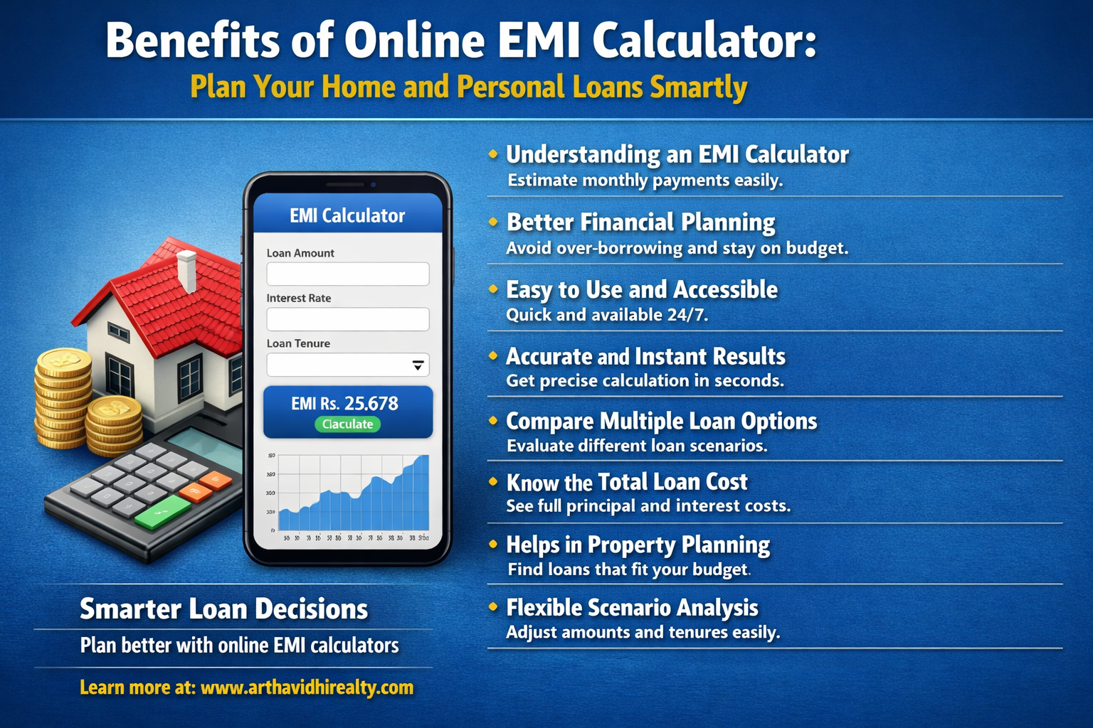Smart loan planning with EMI calculator